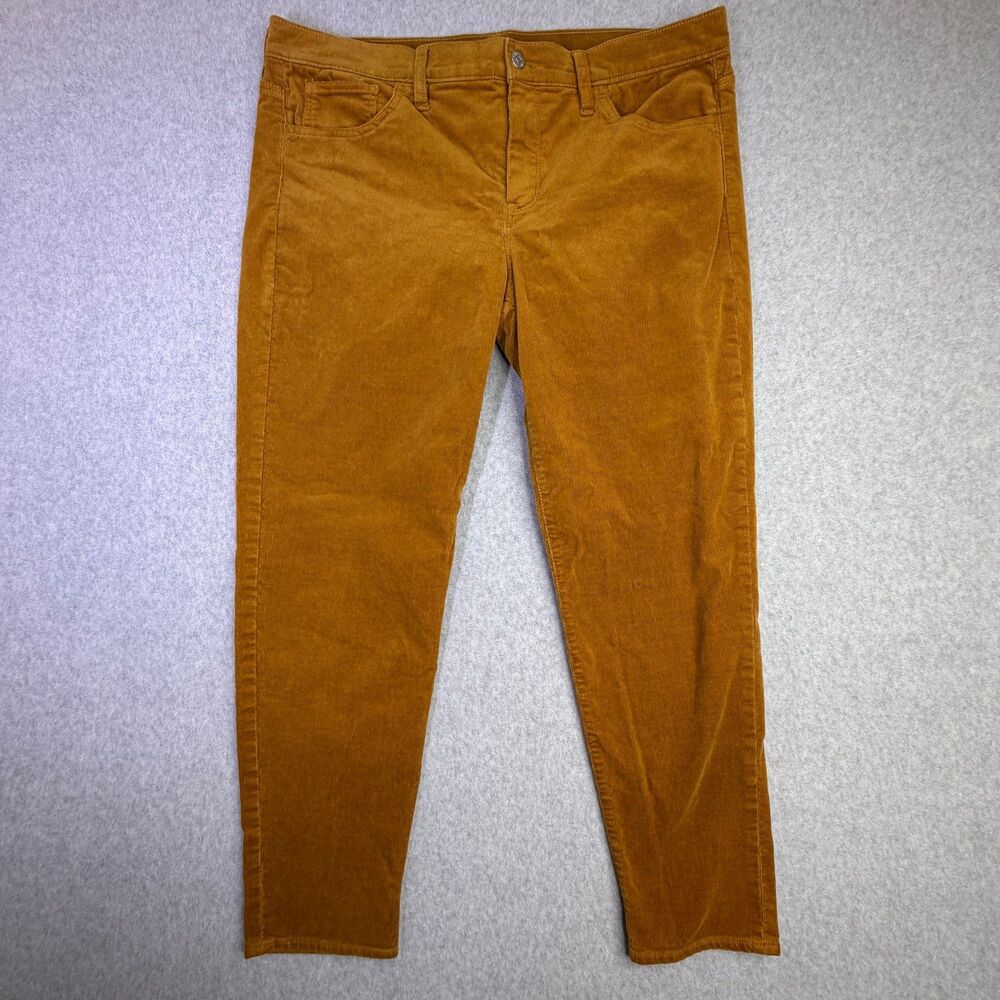 J Crew Corduroy Pants Womens 32x26 Brown Slim Straight Stretch Casual - Picture 5 of 11